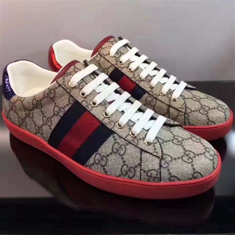 gucci ace sneakers mens sale|gucci ace gg suede sneakers.